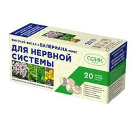 Фиточай Фитал 3 валерьяна-микс для нервной системы Соик фильтр-пакеты 1,5г 20шт