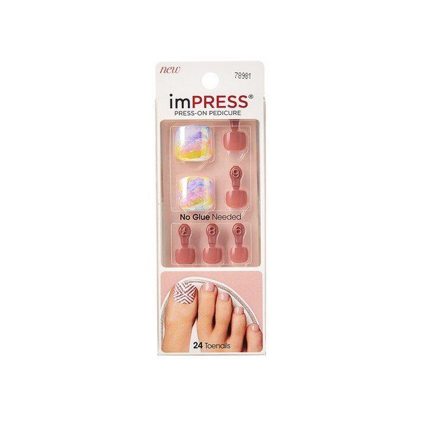 Купить Лак твердый Импрессс Педикюр Песчаный оазис Impress Toe Nails BIPT027 Kiss, Kiss Products, Inс., США