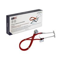 Стетоскоп медицинский красный Раппопорта 04-АМ602 Amrus/Амрус миниатюра