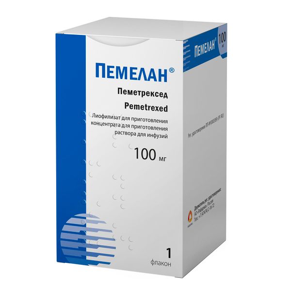 Пемелан лиофилизат для приг. раствора для инфузий фл. 100мг фото №2