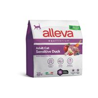 Корм сухой для взрослых кошек с уткой Equilibrium Sensitive Alleva/Аллева 400г