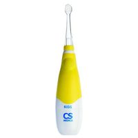Щетка зубная электрическая звуковая cs medica cs-561 kids для детей 1-5 лет цвет желтый