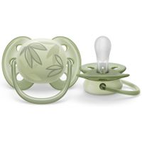 Соска-пустышка силиконовая ортодонтическая с футляром 0-6 мес. Ultra Soft Philips Avent (SCF092/02)