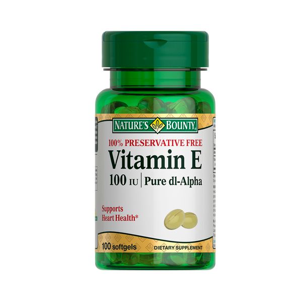 Витамин Е Nature's Bounty/Нэйчес баунти капсулы 100МЕ 100шт нэйчес баунти витамин с плюс цинк таб 60
