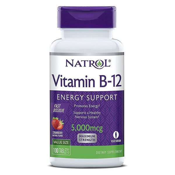 Витамин В12 Natrol таблетки быстрорастворимые 5000мкг 100шт NATROL LLC 2251756 - фото 1