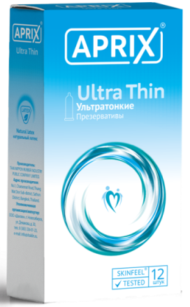 Презервативы Aprix (Априкс) Ultra Thin ультратонкие 12 шт.