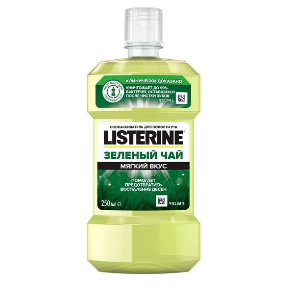 Ополаскиватель Listerine (Листерин) для полости рта Зеленый чай 250 мл Johnson & Johnson (Италия) 571974 Ополаскиватель Listerine (Листерин) для полости рта Зеленый чай 250 мл - фото 1