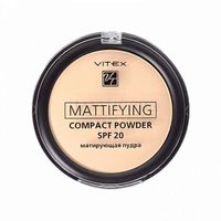 Пудра для лица тон 03 Soft beige компактная матирующая Mattifying Compact Powder Витэкс SPF 20 8г