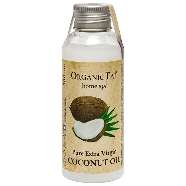 Масло чистое кокосовое холодного отжима для тела и волос Organic Tai 100 мл Earth Born Co., Ltd, , Таиланд 1520436 - фото 1
