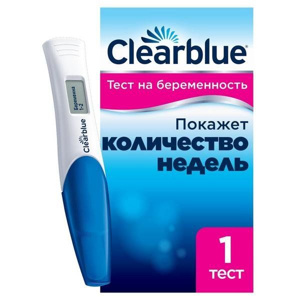 Тест на беременность ClearBlue Digital (Клиаблу) цифровой с индикатором срока беременности