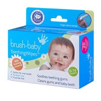 Салфетки влажные для ротовой полости для детей с 0-16 мес. DentalWipes Brush-Baby/Браш-Бэби 20шт