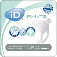 Подгузники-трусы для взрослых Pants Basic iD/айДи р.M 10шт миниатюра