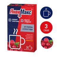 АнвиМакс вкус клюквы порошок для приг. раствора для приема внутрь саше 5г 3шт