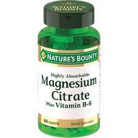 Цитрат магния с витамином В6 Nature's Bounty/Нэйчес баунти таблетки 1,5г 60шт