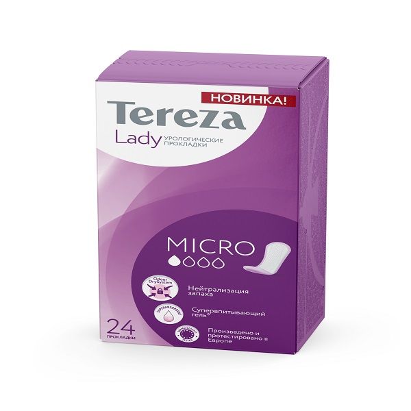 Прокладки урологические для женщин гигиенические Micro TerezaLady 24шт фото №2