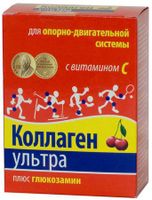 Коллаген Ультра+Глюкозамин с витамином С вкус вишни порошок саше 8г 7шт