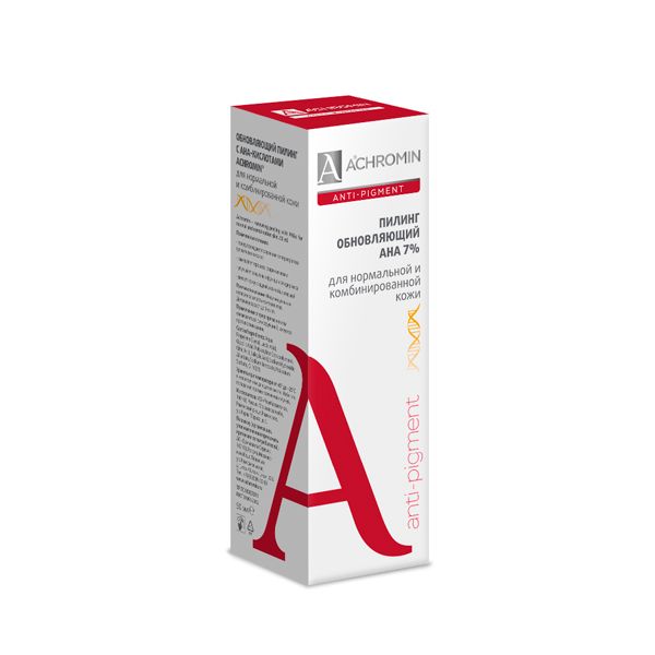 Пилинг для нормальный и комбинированной кожи обновляющий с AHA-кислотами 7% Ахромин фл. 50мл фото №4
