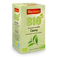 Чай зеленый байховый сенча Био Милфорд фильтр-пакет 1,5г 20шт миниатюра фото №4
