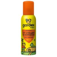 Аэрозоль от клещей и комаров на одежду Baby Gardex/Гардекс 100мл