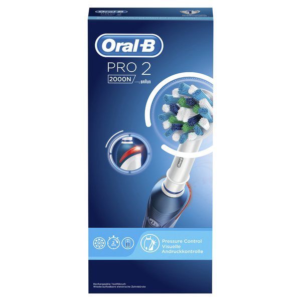 Электрическая зубная щетка Oral-B (Орал-Би) PRO 2 2000 Cross Action фото №3
