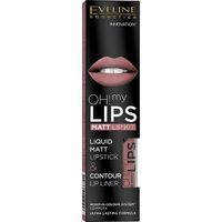 Набор EVELINE Эвелин помада мат.Oh my lips 4,5мл №04 +Карандаш для губ 12-Pink Lips max inten colour