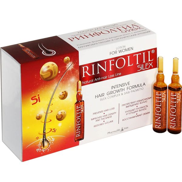 Ампулы Ринфолтил Силекс для волос с органическим кремнием лосьон для женщин 10 мл 10 шт.