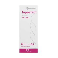 Тирзетта раствор для п/к введ. шприц 7,5мг 0,5мл 4шт
