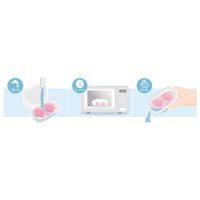 Пустышка силиконовая ортодонтическая с футляром для девочек 6-18 мес. Ultra Air Philips Avent 2шт (SCF343/22) миниатюра фото №2
