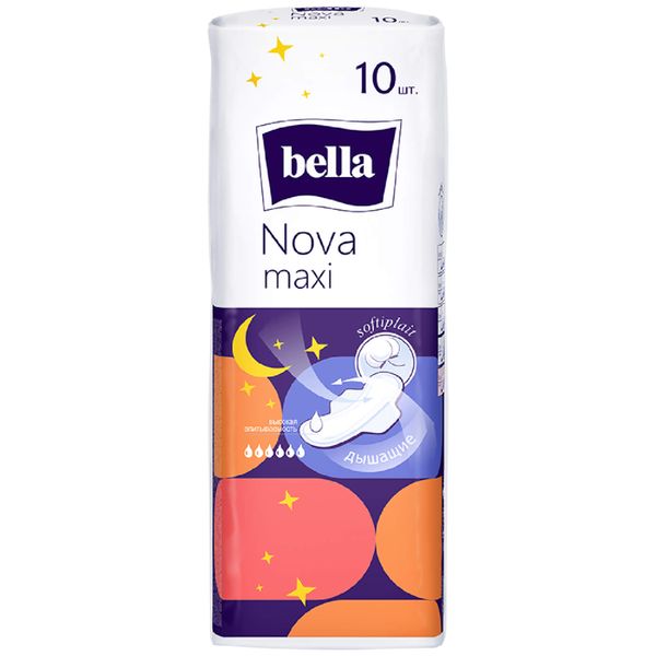 Прокладки Bella Белла Nova Maxi Softiplait гигиенические 10 шт 152₽