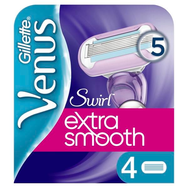 Сменные кассеты для бритвы Gillette Venus (Жиллетт Винус) Swirl, 4 шт. gillette сменные кассеты для бритья venus divine sensitive