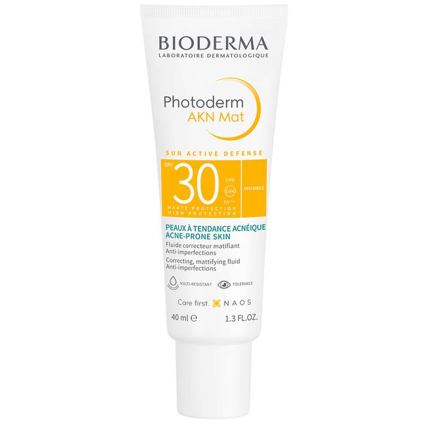Крем для жирной кожи с тенденцией к акне матирующий SPF30 AKN Photoderm Bioderma/Биодерма 40мл
