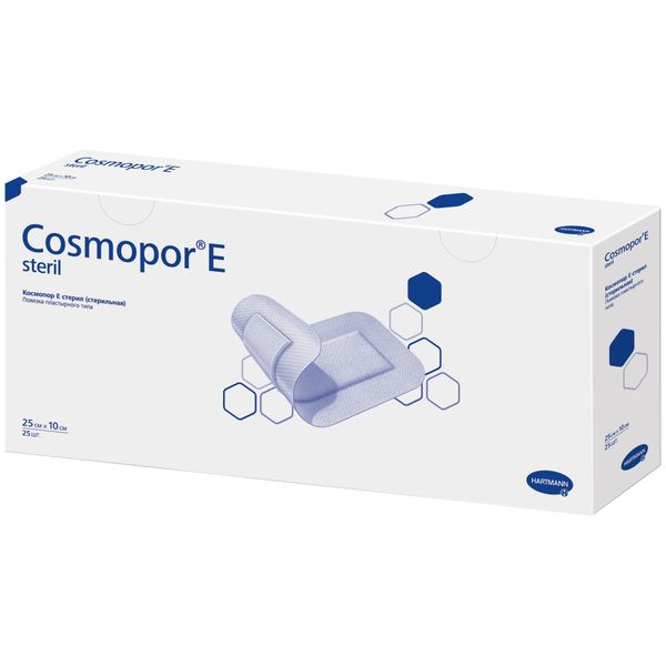 Повязка стерильная пластырного типа Cosmopor E/Космопор Е 25x10см 25шт повязка стерильная пластырного типа cosmopor e космопор е 15х6см 25шт