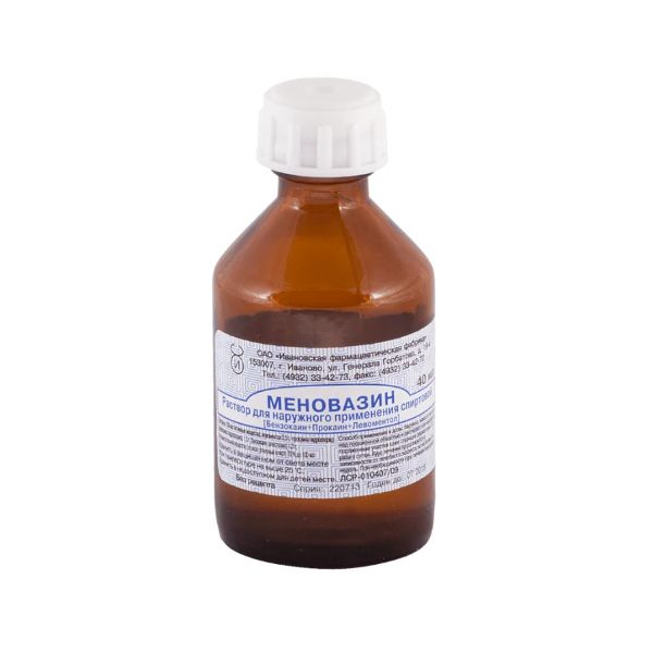 Меновазин раствор для наружного применения флакон 40мл меновазин жидк фл 40мл n1