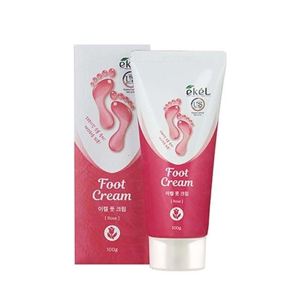 Крем для ног успокаивающий с экстрактом розы Foot cream rose Ekel/Екель 100г