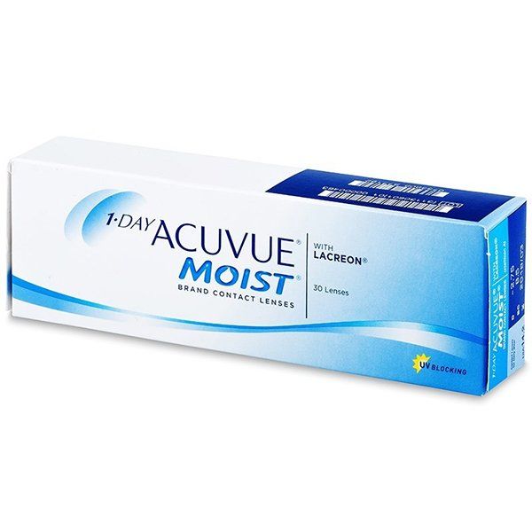 Линзы контактные Acuvue 1 day moist (9/-4,75) 30шт