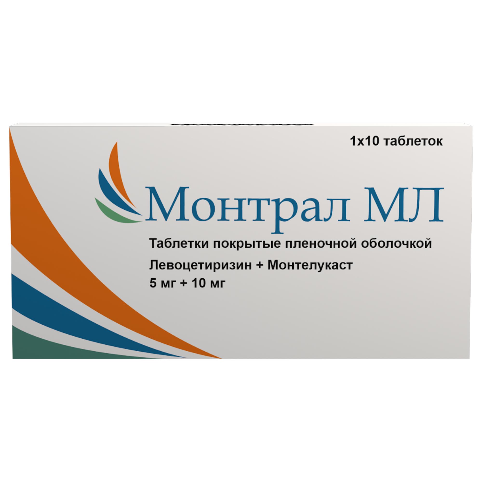 Монтрал МЛ таблетки п/о плен. 5мг+10мг 10шт - купить в Москве лекарство  Монтрал МЛ таблетки п/о плен. 5мг+10мг 10шт, официальная инструкция по  применению