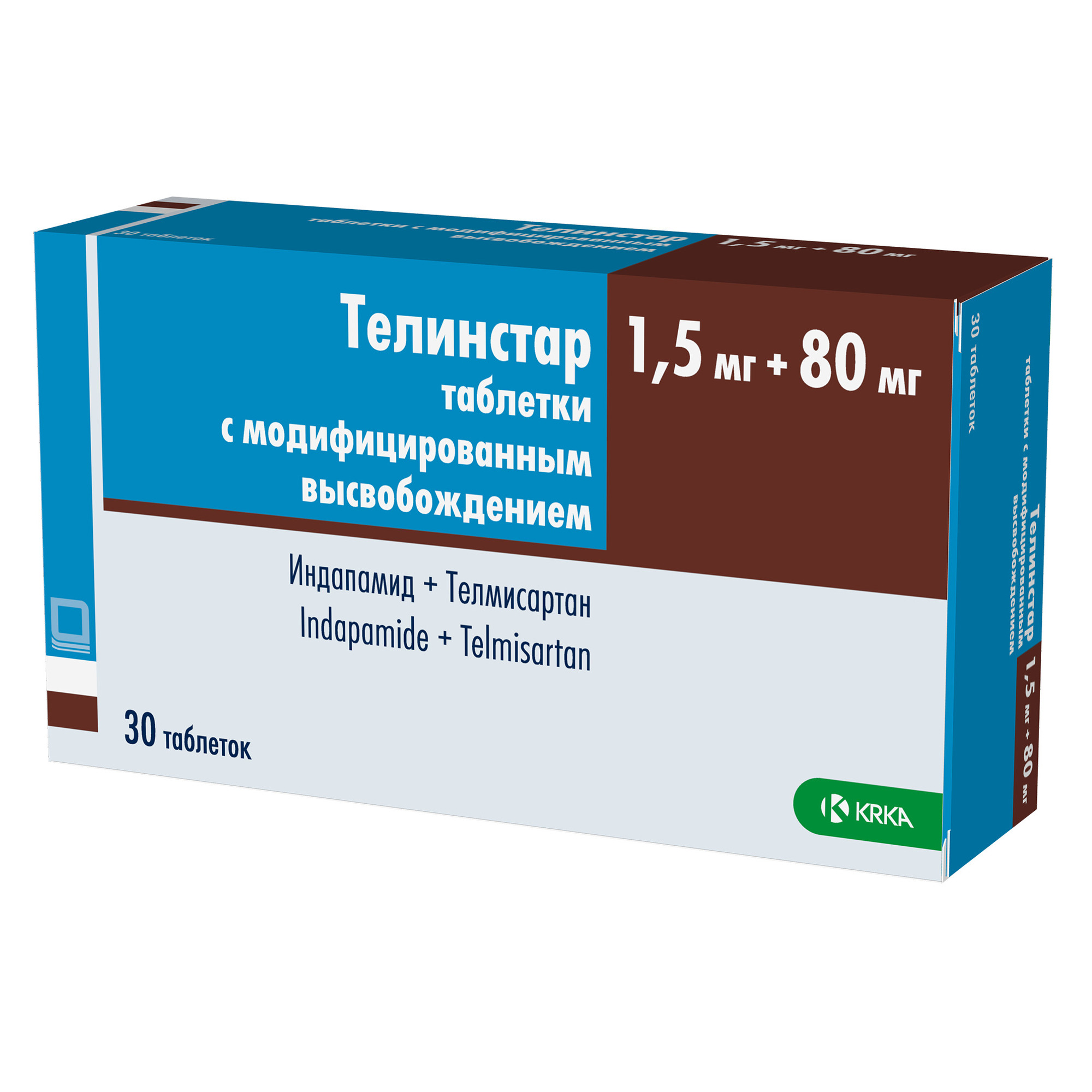 Телинстар таблетки с модифицированным высвобождением 1,5мг+80мг 30шт -  купить в Москве лекарство Телинстар таблетки с модифицированным  высвобождением 1,5мг+80мг 30шт, официальная инструкция по применению