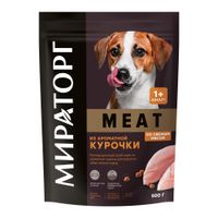 Корм сухой для взрослых собак мелких пород из ароматной курочки Meat Мираторг 0,5кг