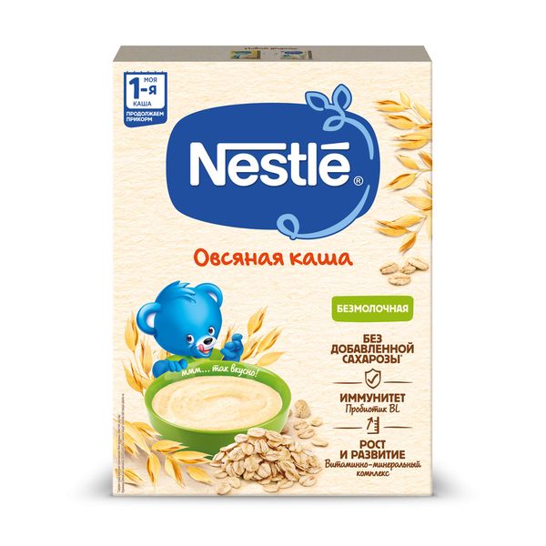 Каша сухая безмолочная Овсянка бифидобактериями Nestle/Нестле 200г
