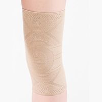 Бандаж на коленный сустав из бамбука, фиксация с силиконом Habic, бежевый,обхват 40-43см р.6 миниатюра фото №13