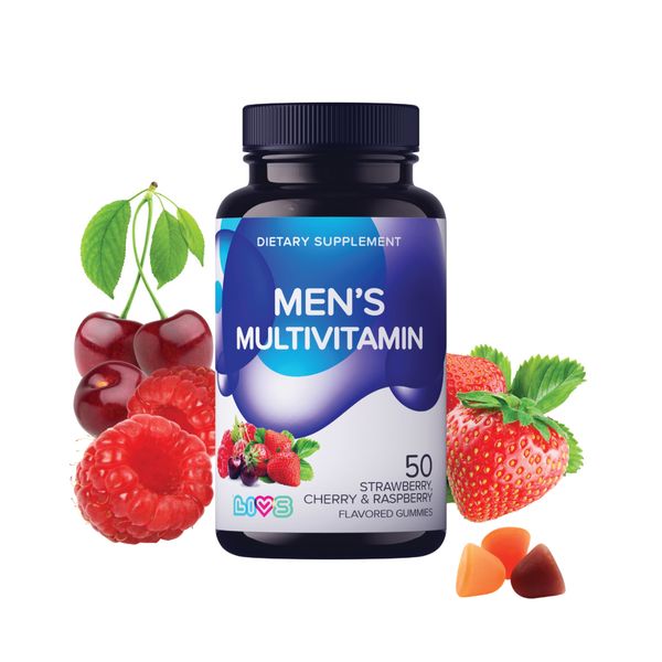 Мультивитамины комплекс для мужчин фрукты и ягоды LIVS пастилки жевательные 3,7г 50шт фото №3