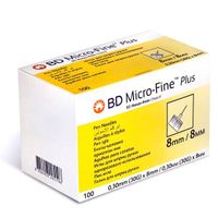 Иглы BD Micro-Fine Плюс для шприц-ручки однораз 0.30х8мм, №100 (320519)