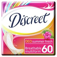Прокладки ежедневные Discreet (Дискрит) гигиенические Summer Fresh Multiform Deo 60 шт. миниатюра фото №4