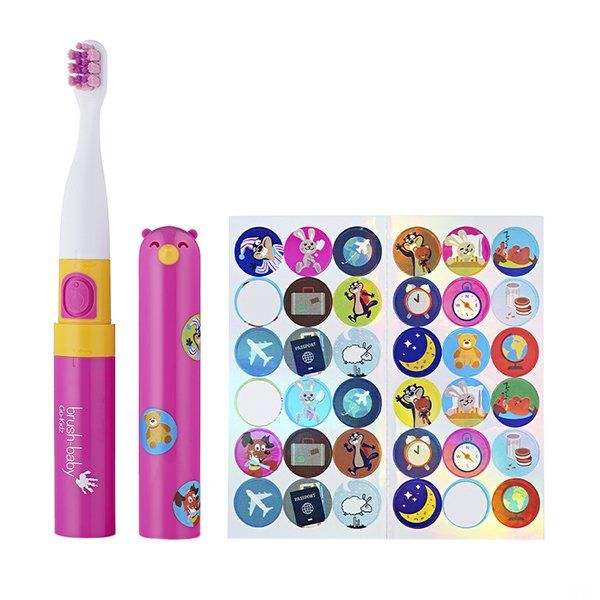 Купить Зубная щетка звуковая для детей 3-6 лет Pink Go-Kidz Brush-Baby/Браш-Бэби, Brushbaby Ltd, Великобритания