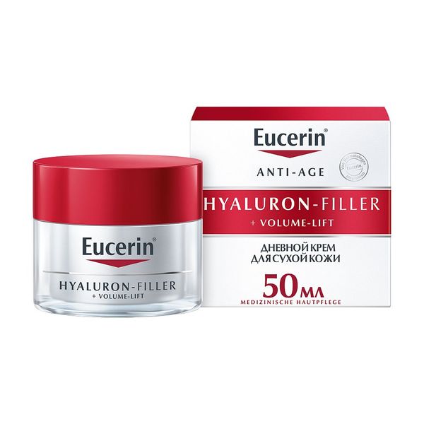 Крем для сухой кожи дневной Hyaluron-Filler+Volume-Lift Eucerin/Эуцерин 50мл