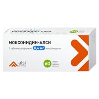 Моксонидин-Алси таблетки п/о плен. 0,4мг 60шт