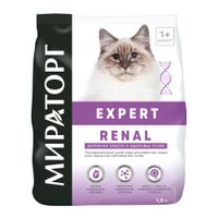 Корм сухой для взрослых кошек забота о здоровье почек Expert Мираторг 1,5кг миниатюра