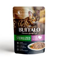 Пауч для кошек индейка в соусе Sterilized Mr.Buffalo 85г