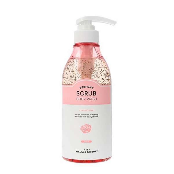 Скраб для тела парфюмированный Perfume scrub bodywash classic pink Village 11 Factory 500мл