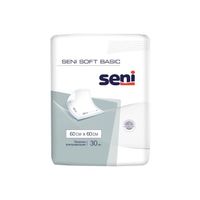 Пеленки впитывающие одноразовые Soft Basic Seni/Сени 60x60см 30шт